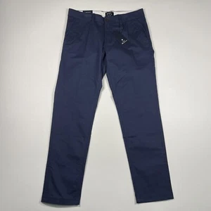 Ben Sherman Pants Men’s 31x32 Navy Blue Slim Fit Stretch MEASURES 34x30 READ NEW - Picture 1 of 12