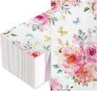 Fathers day Party Floral Napkins 100 Pcs 3 Ply Flower Dinner Paper Guest Napkins