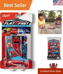 Red 72 Card Racer - Portable Pocket-Sized Racecar Toy for Kids 5+, No Batteries! - Picture 1 of 9