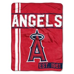 Los Angeles Angels Blanket 46x60 Micro Raschel Walk Off Design Rolled - Special - Picture 1 of 1