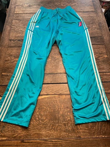 ADIDAS WNBA adult XL +2 Length teal Tear Away warm up basketball pants WOW WOW Cover