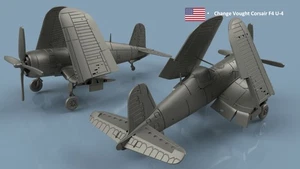 L'Arsenal Models 1/350 VOUGHT F4U-4 CORSAIR FOLDED WINGS (5) 3D Printed Set - Picture 1 of 1