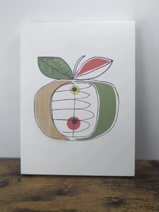 Retro Style Kitchen Wood Wall Art Apple 3d Effect Home Decor Modern A - Picture 1 of 5