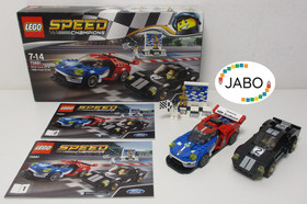 LEGO 75881 SPEED CHAMPIONS 2016 Ford GT & 1966 Ford GT40 ORIGINAL BOX & BA
