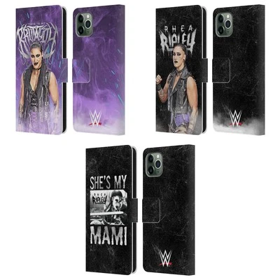 OFFICIAL WWE RHEA RIPLEY LEATHER BOOK WALLET CASE COVER FOR APPLE iPHONE PHONES - Image 1 of 4