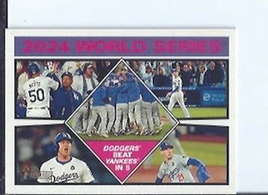 Serie Mundial 2024 2025 Topps Heritage SP - Imagen 1 de 1