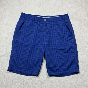 Pantalones Cortos Under Armour Para Hombres 36 Azul A Cuadros Chino HeatGear Calce Suelto Medidas 35x10.5 - Imagen 1 de 14