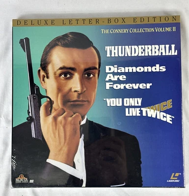 New Sealed “The Connery Collection” VOL 2 Letterbox Ed 4 Disc LaserDisc Bond - Image 1 of 3