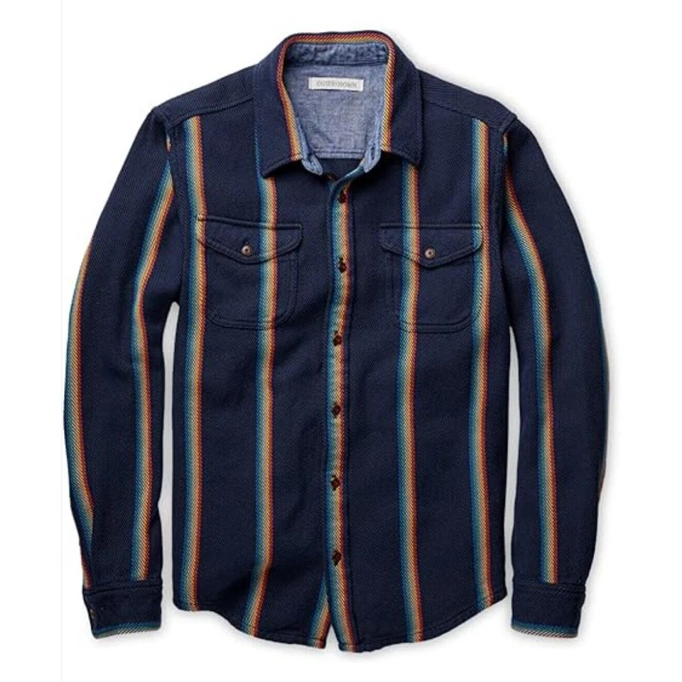 Outerknown Blanket Shirt Button Up Organic Cotton 1310023W MRT Slim Fit Size L
