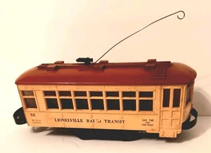 Carro trolley de tránsito rápido Lionel #60 Lionelville calibre O 60 vintage - Imagen 1 de 6
