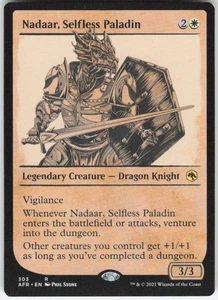 Nadaar, Selfless Paladin (Showcase) R Adventures in the Forgotten Realms 303 LP - Picture 1 of 2