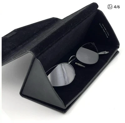 Gafas de sol Carolina Lemke negras mini montura ojo de gato con estuche original y caja - uso ligero Foto 1 de 4