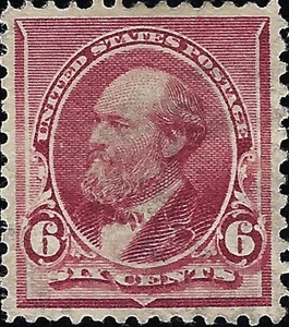 US Scott #224 Mint No Gum VF 6 Cent 1890 James A Garfield Stamp CV 50.00 - Picture 1 of 1