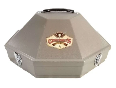 Estojo de transporte de viagem chapéu caubói capa dura clássico Cavenders - Bronzeado EUA - Imagem 1 de 4