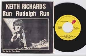 Keith RICHARDS * Run Rudolph Run * 1978 BELGIUM 45 * The ROLLING STONES * - Picture 1 of 2