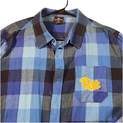 Colosseum Pitt Panthers Men’s Long Sleeve Flannel Size XL EUC Super Soft - Image 1 of 4