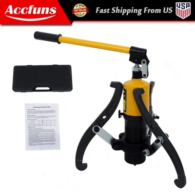 3 Jaw 20 Ton Hydraulic Puller Gear Bearing Hub Puller Removal Tool with Box - Image 1 of 4