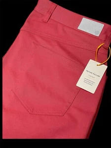 Peter Millar Crown Sport 5 Pocket EB66 Golf Performance Pants Cape Red 32 x 34 - Picture 1 of 12
