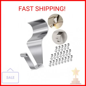 20 Pack Vinyl Siding Hooks No Hole Siding Hanging Clips Hanger Heavy Duty, Reusa - Picture 1 of 2