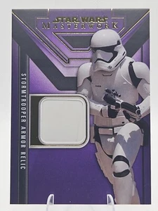 2024 TOPPS STAR WARS CAPOLAVORO DANTE BRIGGINS STORMTROOPER ARMATURA RELIQUIA #ED/50 - Foto 1 di 2