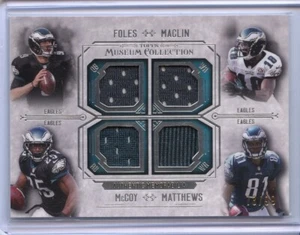 2014 Museum Collection Eagles Quad Relic Foles Maclin McCoy Matthews 73/99 - Picture 1 of 2