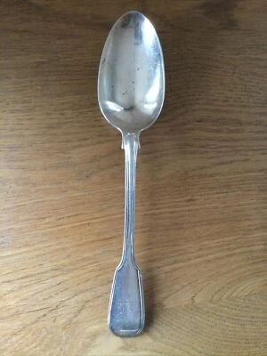 ANTIGUA MESA DE HILO DE VIOLÍN PLATA SÓLIDA - CUCHARA PARA SERVIR LONDRES 1826 Foto 1 de 4