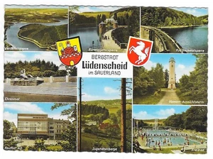 Cartolina multifoto Lüdenscheid 1965 cartolina postale - Foto 1 di 2