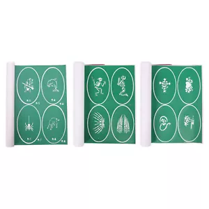 Temporary Tattoos Stencils Professional 100pcs Reusable Glitter Tattoo Stenc GHB - Picture 1 of 31