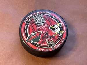 Minnesota Wild vs. Anaheim Mighty Ducks 2003 Stanley Cup Playoffs Puck Game 2 - Picture 1 of 4