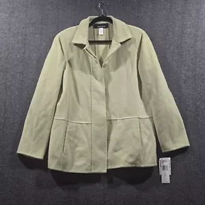 NEW Jones New York Jacket Sz Large Worsted Wool Blend Light Green Coat MSRP $199 - Picture 1 of 9