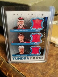 2013 Tríos de tundra artefactos Martin Brodeur Patrik Elias Ilya Kovalchuk T3-BEK UD - Imagen 1 de 2