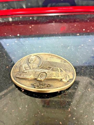 Bill Elliott Belt Buckle Solid Brass Auto Resources Version Coors Logo Cover
