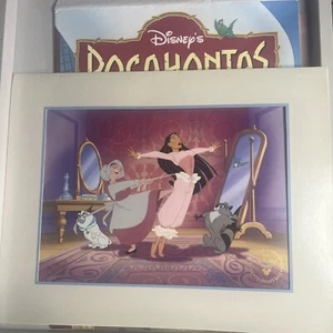 POCAHONTAS Journey To a New World Disney Commemorative Lithograph + Envelope - Picture 1 of 10