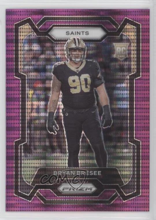 2023 Panini Prizm Rookies Purple Pulsar Prizm Bryan Bresee #372 Rookie RC