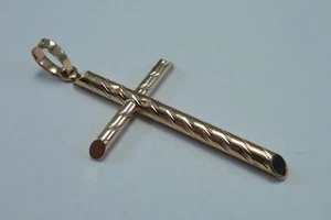  14 Karat Gelbgold Kreuz Anhänger - Bild 1 von 3