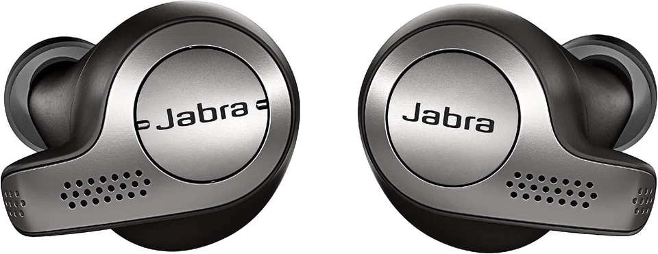 Jabra Elite 65t Earbuds – True Wireless Earbuds w/Charging Case Titanium Black - Image 1 of 1