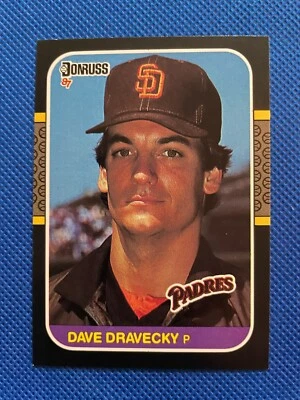 1987 Donruss Dave Dravecky MLB San Diego Padres #187 - Image 1 of 2