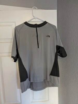Camisa The North Face Para Hombre XL Gris 1/4 Cremallera Ciclismo Senderismo Jersey Extra Grande  Foto 1 de 4