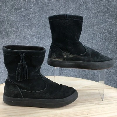 Botas Crocs para mujer 7 Lodge Point botín con borla 203425 gamuza negra Foto 1 de 4