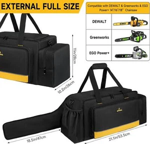 Chainsaw Carrying Bag Waterproof Foldable Chain Saw Storage Case for Dewalt EGO - Picture 1 of 7