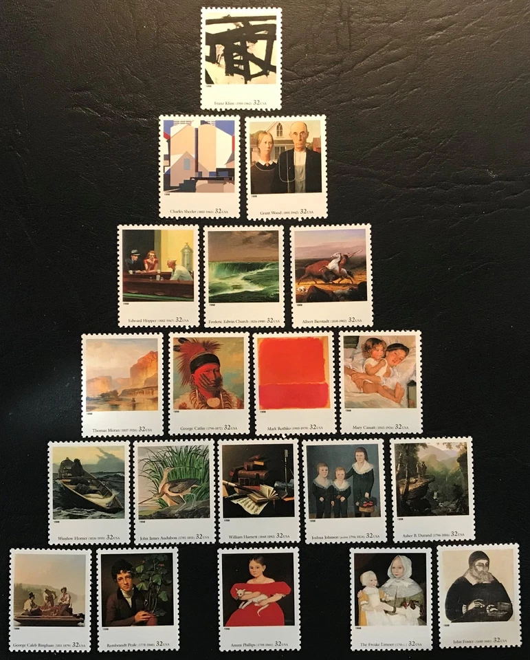 1998 Scott #3236 - 32¢ 4 Centuries of American Art - Set of 20 Singles - MNH - Image 1 of 1