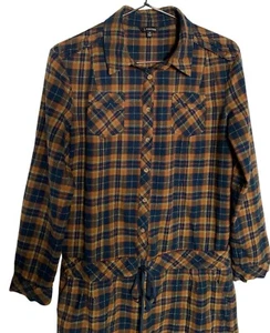 J. Peterman Kleid Damen Größe 10 kariert Hemdkleid - Bild 1 von 14