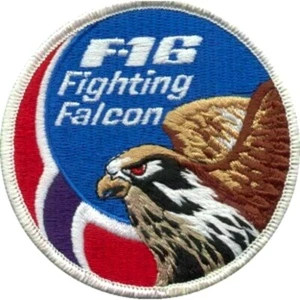 F-16 FIGHTING FALCON SWIRL SERIES: NORWEGIAN AIR FORCE RNoAF iron-on INSIGNIA - Picture 1 of 12