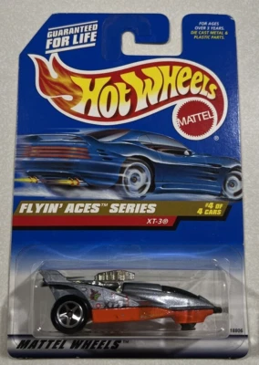 1998 Hot Wheels Flyin' Aces Series #4 of 4 Cars XT-3 #740 Silver - Image 1 of 2