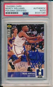 Monty Williams Knicks Signed/Auto 1994 Upper Deck Card #246 PSA/DNA 163608 - Picture 1 of 2