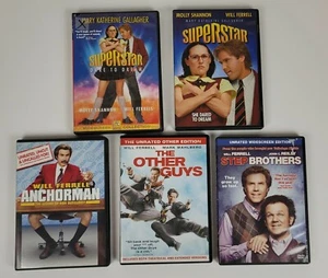 Will Ferrell Comedy Bundle DVD Lot 5 Movies Superstar, Anchorman, The Other Guys - Foto 1 di 12