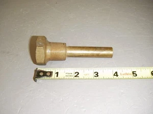 Steampunk Part Machine Age Brass Threaded Flange Tubing Gizmo #TP4 - Picture 1 of 6