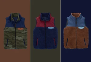 Carter's Toddler Boys Zip-Up Sherpa Vest Size 5, 7, 14 NWT - Picture 1 of 7