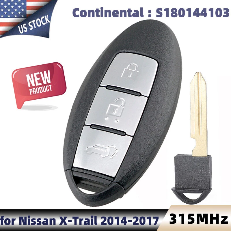for 2014 2015 2016 2017 Nissan X-Trail Remote Car Key Fob 315MHz S180144103 01 - Image 1 of 4