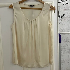 Talbots ärmellose Bluse Plissee vorne elegant Tank Top Freizeit Karriere Gr. S - Bild 1 von 9
